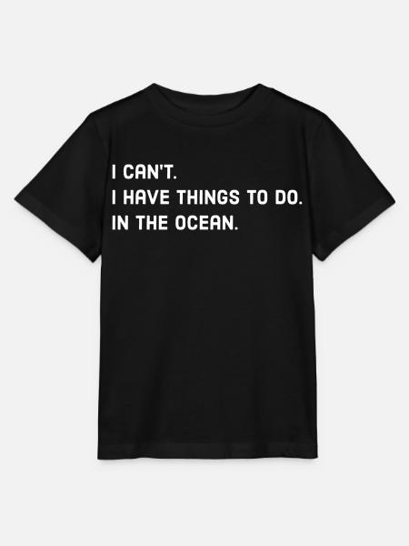 Ozean Spruch - Stanley/Stella Kinder T-Shirt MINI CREATOR - Schwarz