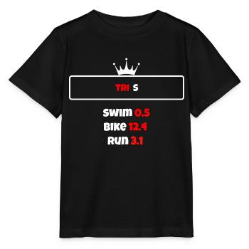 T shirt triathlon Distance S Noir - T-shirt bio MINI CREATOR Stanley/Stella Enfant - noir - Devant - Mikhail (115cm)