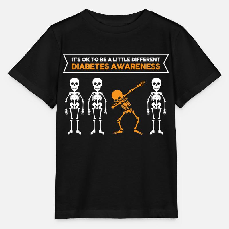 It's Ok To Be A Little Different Diabetes - Stanley/Stella Kinder T-Shirt MINI CREATOR  - Schwarz