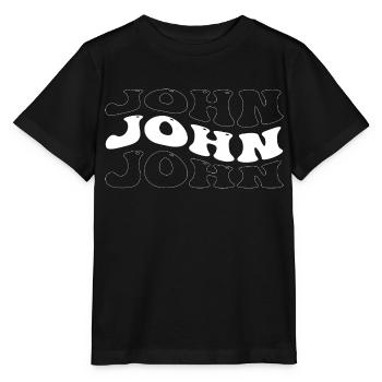 Drôle John Groovy 4 Hommes Femmes Cool John Tie Dye - T-shirt bio MINI CREATOR Stanley/Stella Enfant - noir - Devant - Mikhail (115cm)
