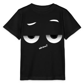 Ist das Ihr Ernst? - Stanley/Stella Kinder T-Shirt MINI CREATOR  - Schwarz - Vorne - Mikhail (115cm)