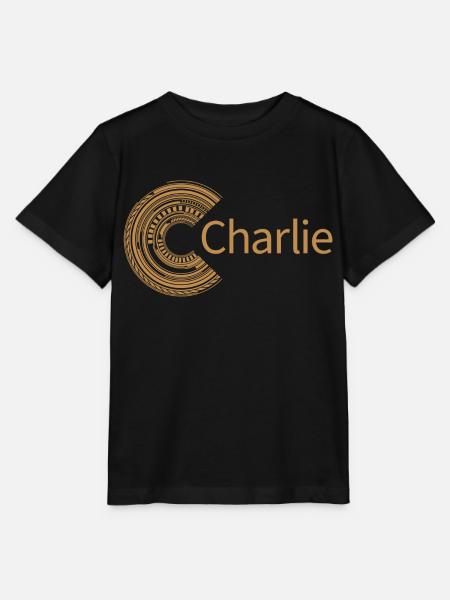 Für Charlie - Stanley/Stella T-shirt MINI CREATOR til børn - sort