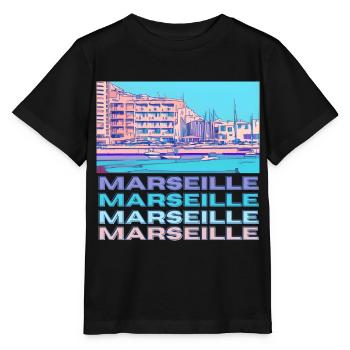 Marseille - Stanley/Stella Kinder T-Shirt MINI CREATOR  - Schwarz - Vorne - Mikhail (115cm)