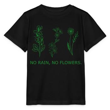 Flower Flower Plant - T-shirt bio MINI CREATOR Stanley/Stella Enfant - noir - Devant - Mikhail (115cm)