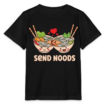 Envoyer des nouilles Pho Soup Kawaii Ramen - T-shirt bio MINI CREATOR Stanley/Stella Enfant - noir - Devant - Mikhail (115cm)