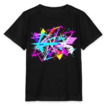 Splash of colors - Stanley/Stella MINI CREATOR Kids’ T-Shirt - black - Front - Mikhail (115cm)