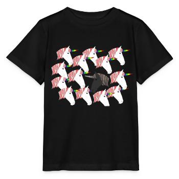Unicorn herd - Stanley/Stella MINI CREATOR Kids’ T-Shirt - black - Front - Mikhail (115cm)