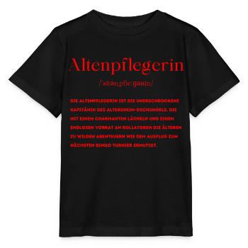 Altenpflegerin Definition - Stanley/Stella Kinder T-Shirt MINI CREATOR  - Schwarz - Vorne - Mikhail (115cm)