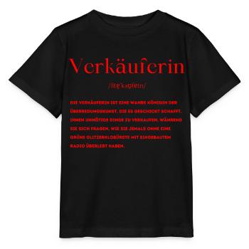Verkäuferin Definition - Stanley/Stella Kinder T-Shirt MINI CREATOR  - Schwarz - Vorne - Mikhail (115cm)