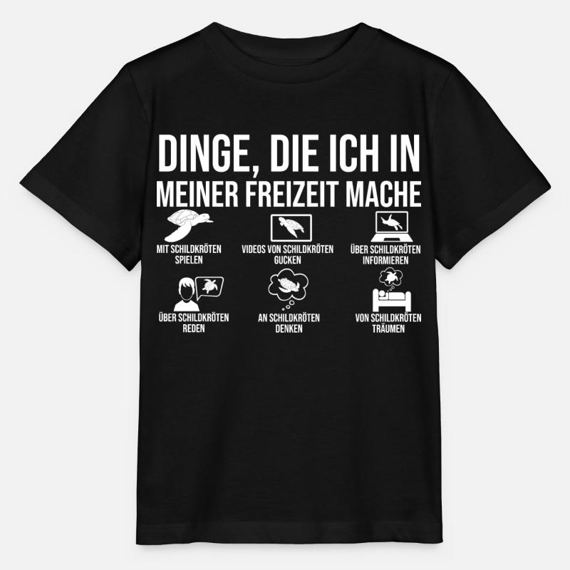 Schildkröte Schildkröten - Stanley/Stella Kinder T-Shirt MINI CREATOR  - Schwarz