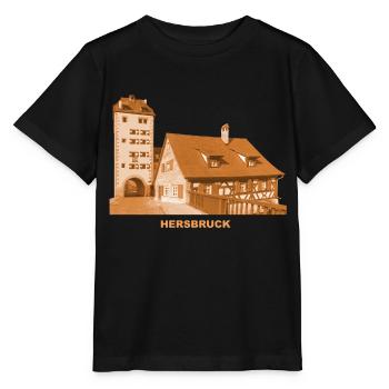 Hersbruck, Water Gate, Moyenne-Franconie, Nuremberg, Bavière - T-shirt bio MINI CREATOR Stanley/Stella Enfant - noir - Devant - Mikhail (115cm)
