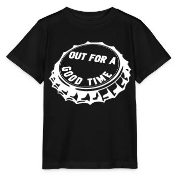 out for a good time - Stanley/Stella MINI CREATOR Kids’ T-Shirt - black - Front - Mikhail (115cm)