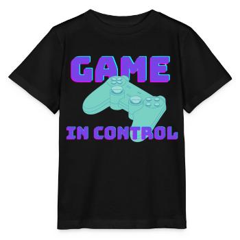 SPIEL unter Kontrolle - Stanley/Stella Kinder T-Shirt MINI CREATOR  - Schwarz - Vorne - Mikhail (115cm)