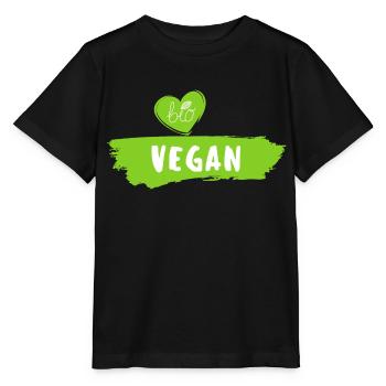 Bio vegan - Stanley/Stella Kinder T-Shirt MINI CREATOR  - Schwarz - Vorne - Mikhail (115cm)