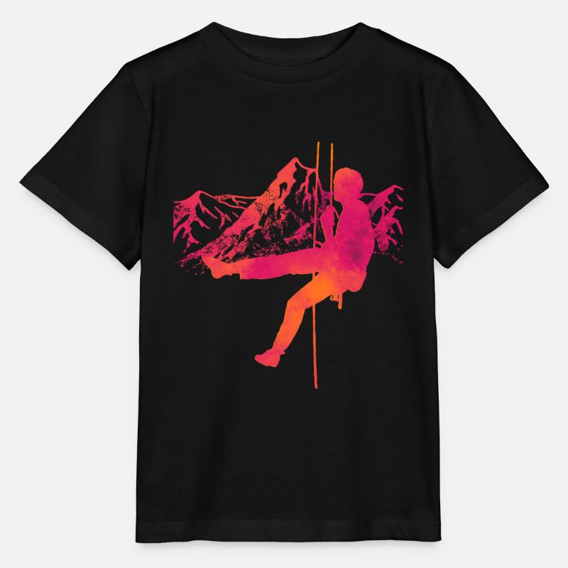 Escalade climb art grimpeuse / grimpeur - T-shirt bio MINI CREATOR Stanley/Stella Enfant - noir