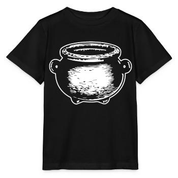 Kessel Magisch Hexe Halloween - Stanley/Stella Kinder T-Shirt MINI CREATOR  - Schwarz - Vorne - Mikhail (115cm)