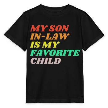 My son in law - Stanley/Stella MINI CREATOR Kids’ T-Shirt - black - Front - Mikhail (115cm)