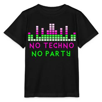 Kein Techno-Zitat - Stanley/Stella Kinder T-Shirt MINI CREATOR  - Schwarz - Vorne - Mikhail (115cm)