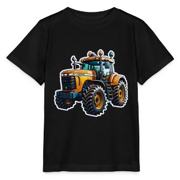 Traktor - Stanley/Stella Kinder T-Shirt MINI CREATOR  - Schwarz - Vorne - Mikhail (115cm)