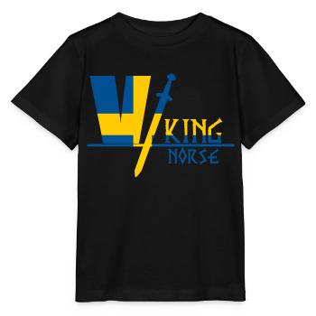 Viking Suède - T-shirt bio MINI CREATOR Stanley/Stella Enfant - noir - Devant - Mikhail (115cm)