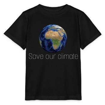 Save our planet - Stanley/Stella Kinder T-Shirt MINI CREATOR  - Schwarz - Vorne - Mikhail (115cm)