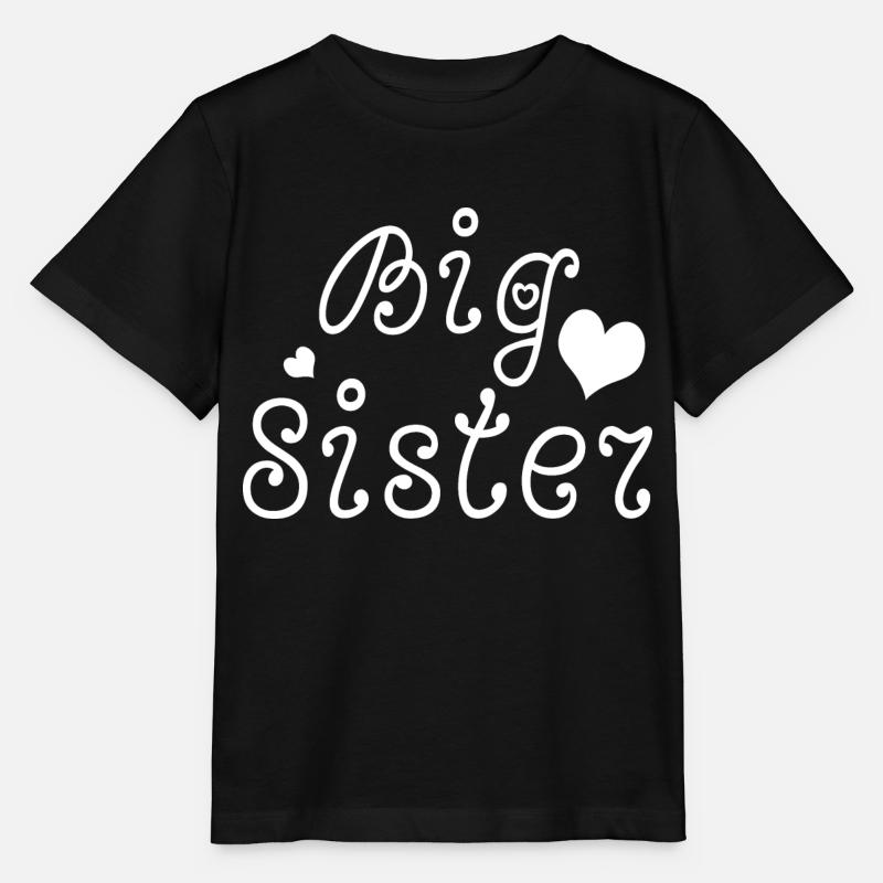 big sister - T-shirt bio MINI CREATOR Stanley/Stella Enfant - noir