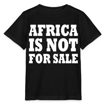 africa is not for sale - Stanley/Stella MINI CREATOR Kids’ T-Shirt - black - Front - Mikhail (115cm)