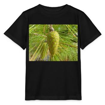 Aleppo pine also Jerusalem pine Aleppo-Kiefer - Stanley/Stella MINI CREATOR Kids’ T-Shirt - black - Front - Mikhail (115cm)
