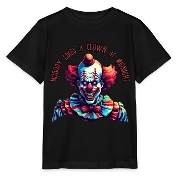 Niemand mag einen Clown um Mitternacht - Stanley/Stella Kinder T-Shirt MINI CREATOR  - Schwarz - Vorne - Mikhail (115cm)