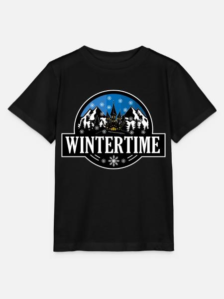 Wintertime - Stanley/Stella Kinder T-Shirt MINI CREATOR - Schwarz
