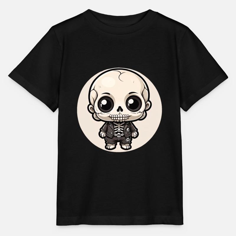 Halloween - Petit squelette mignon - T-shirt bio MINI CREATOR Stanley/Stella Enfant - noir