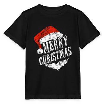 Merry christmas Noël - Stanley/Stella MINI CREATOR Kids’ T-Shirt - black - Front - Mikhail (115cm)