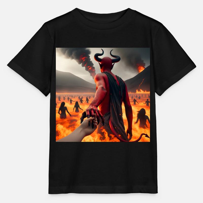 Folge mir in den Abgrund - Infernal Devil's Pact #15 - Stanley/Stella Kinder T-Shirt MINI CREATOR  - Schwarz