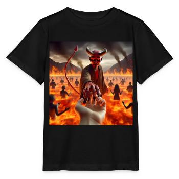 Follow Me to the Abyss - Infernal Devil's Pact #16 - Stanley/Stella MINI CREATOR Kids’ T-Shirt - black - Front - Mikhail (115cm)