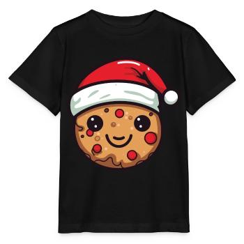 Biscuit Christmas Baking - Stanley/Stella MINI CREATOR Kids’ T-Shirt - black - Front - Mikhail (115cm)