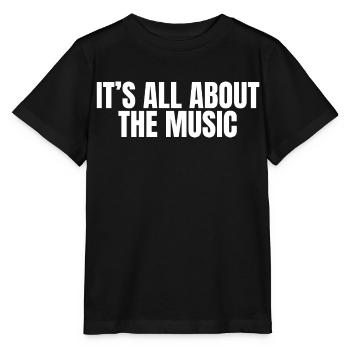It's all about the Music - Stanley/Stella MINI CREATOR Kids’ T-Shirt - black - Front - Mikhail (115cm)
