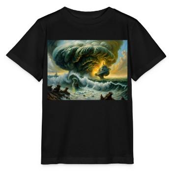 Zorn der Natur #5 - Stanley/Stella Kinder T-Shirt MINI CREATOR  - Schwarz - Vorne - Mikhail (115cm)