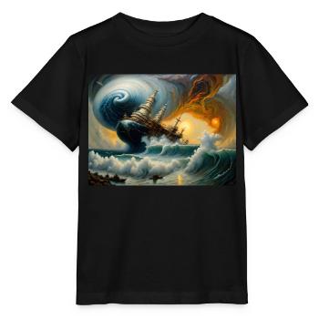 Zorn der Natur #7 - Stanley/Stella Kinder T-Shirt MINI CREATOR  - Schwarz - Vorne - Mikhail (115cm)