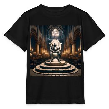 Furzseelen - Hohler Ritter auf Porzellanthron #03 - Stanley/Stella Kinder T-Shirt MINI CREATOR  - Schwarz - Vorne - Mikhail (115cm)