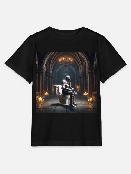 Fart Souls - Hollow Knight sul trono di porcellana #02 - T-shirt MINI CREATOR barn från Stanley/Stella - svart