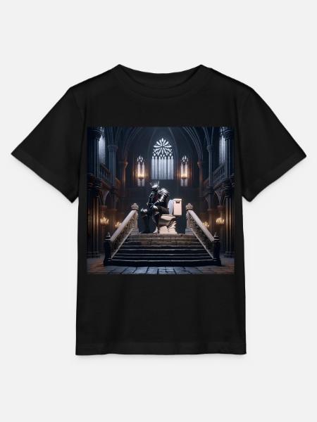 Fart Souls - Hollow Knight en el trono de porcelana #04 - T-shirt MINI CREATOR barn från Stanley/Stella - svart