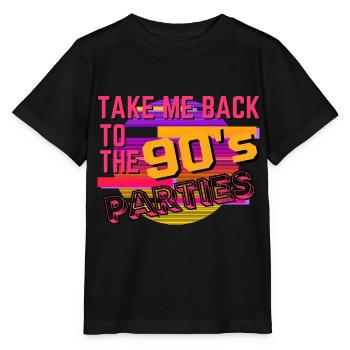 Ramenez-moi aux fêtes des années 90 - T-shirt bio MINI CREATOR Stanley/Stella Enfant - noir - Devant - Mikhail (115cm)