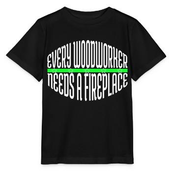 Chop bois apprenti bûcheron arbre Cool présent - T-shirt bio MINI CREATOR Stanley/Stella Enfant - noir - Devant - Mikhail (115cm)
