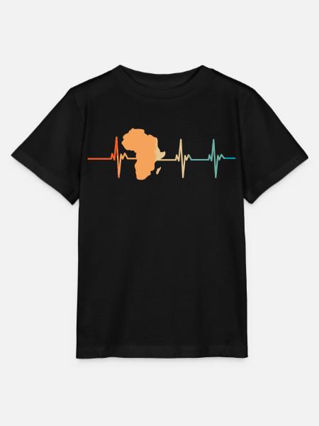 Hartslag Afrika - Stanley/Stella Kinder-T-shirt MINI CREATOR  - zwart