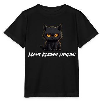 Chat noir maman s Little Darling - T-shirt bio MINI CREATOR Stanley/Stella Enfant - noir - Devant - Mikhail (115cm)