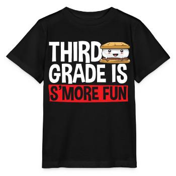 S'more Campfire Marshmallow Camping - T-shirt bio MINI CREATOR Stanley/Stella Enfant - noir - Devant - Mikhail (115cm)