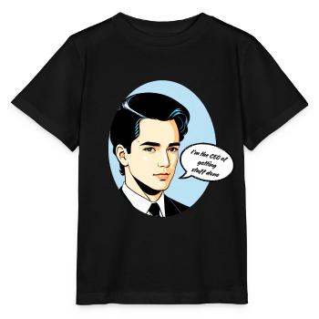 Je suis le PDG qui fait avancer les choses - T-shirt bio MINI CREATOR Stanley/Stella Enfant - noir - Devant - Mikhail (115cm)
