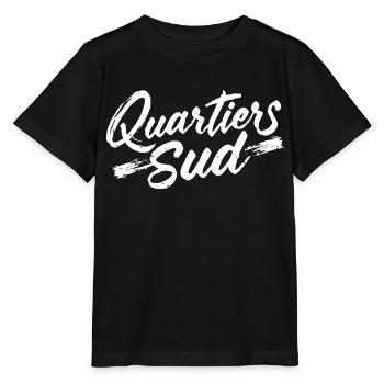 Quartiers Sud - T-shirt bio MINI CREATOR Stanley/Stella Enfant - noir - Devant - Mikhail (115cm)
