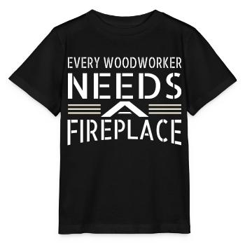 funny carpenter quotes chainsaw carpenter lumber - Stanley/Stella Kinder T-Shirt MINI CREATOR  - Schwarz - Vorne - Mikhail (115cm)