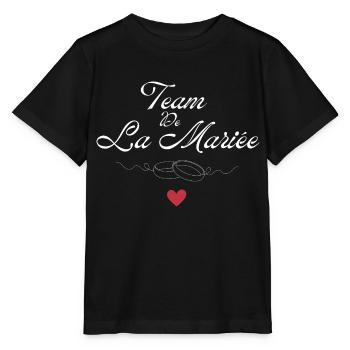 Braut Team - Braut Team - Stanley/Stella Kinder T-Shirt MINI CREATOR  - Schwarz - Vorne - Mikhail (115cm)